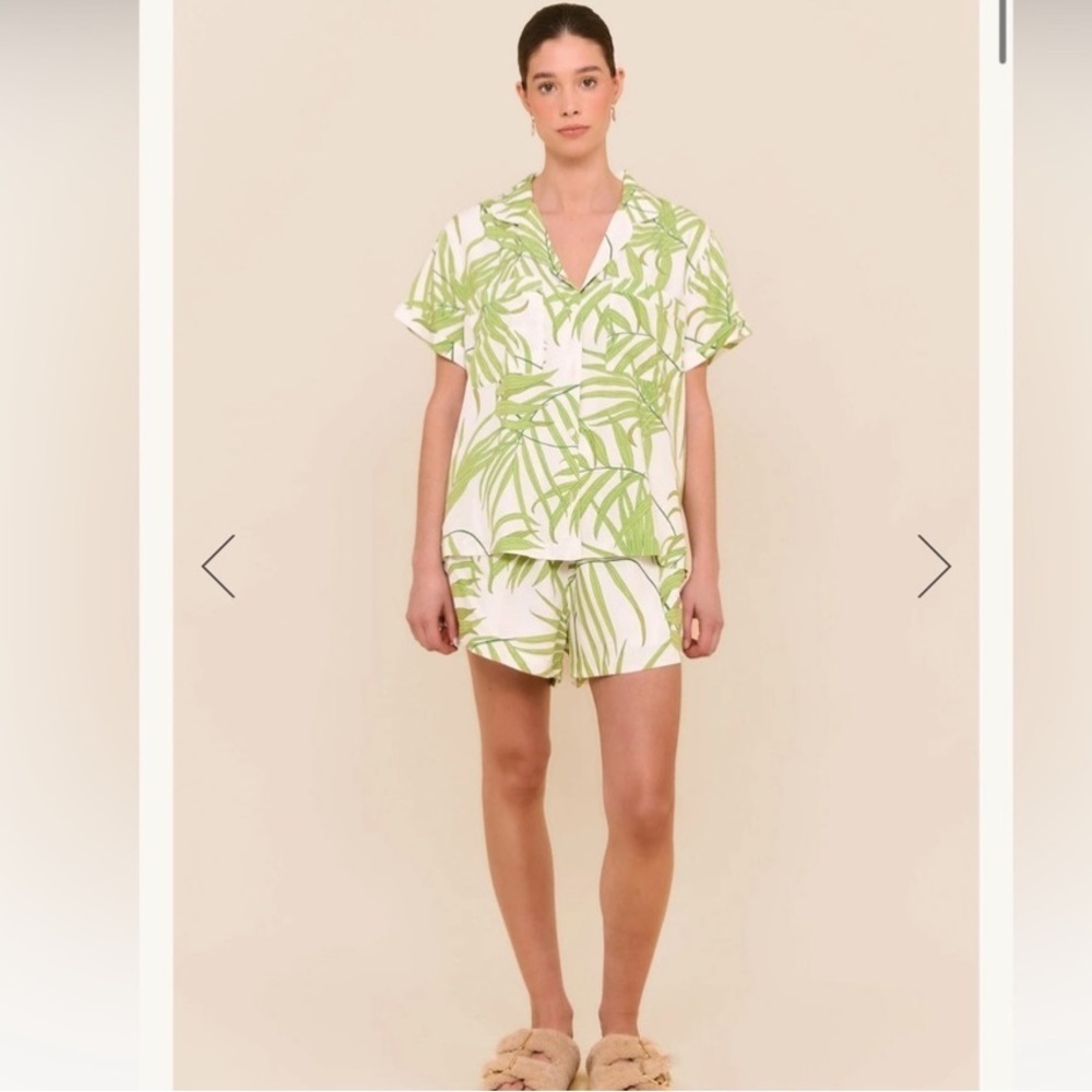 NWT Piyama Abigail Sleep Set in Jungle Palm XS Pajamas - Picture 9 of 9